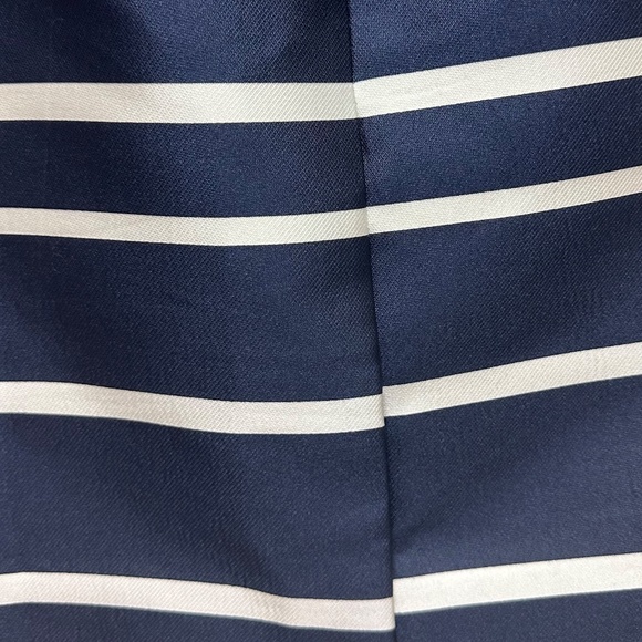 J Crew Navy and White Pencil Skirt - Picture 5 of 6